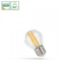 Żarówka LED COG Kulka 6W E27 1800K WOJ + 14653 Spectrum