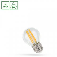 Żarówka ściemnialna LED COG Kulka 5,5W E27 WW WOJ + 14647 Spectrum